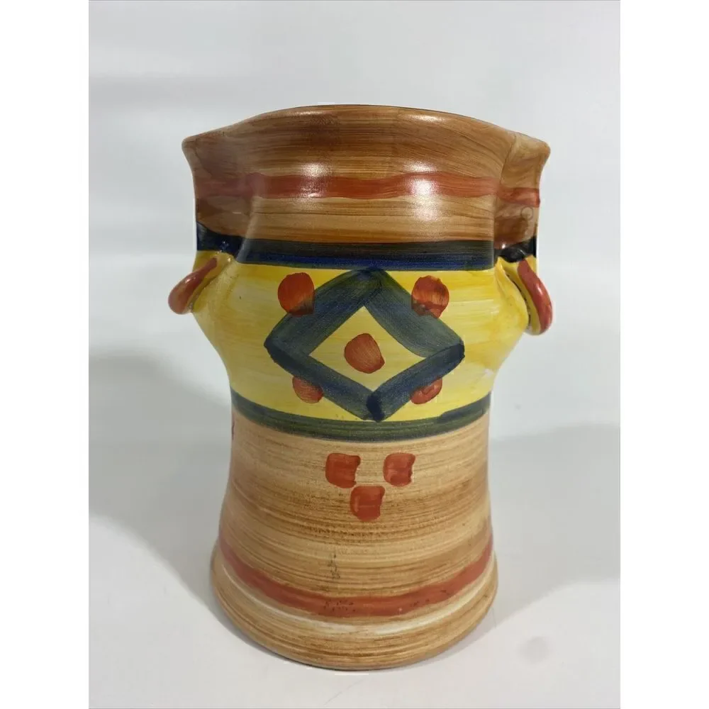 ‎Vintage Art Pottery MCM Italian Italy Vase Handpainted Bitossi?
